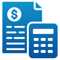Document and calculator icon
